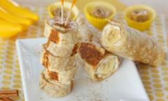 طريقة عمل التورتيلا المشوية بالموز والقرفة